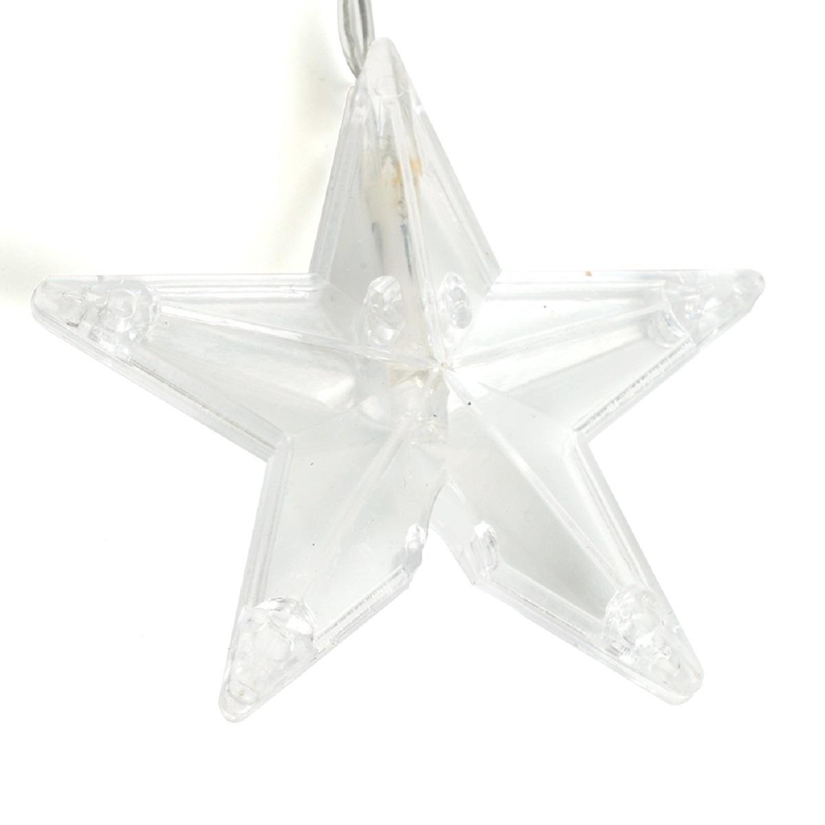 фото светодиодная гирлянда feron занавес звездочки 230v разноцветная 8 режимов cl25 48609 | 220svet.ru