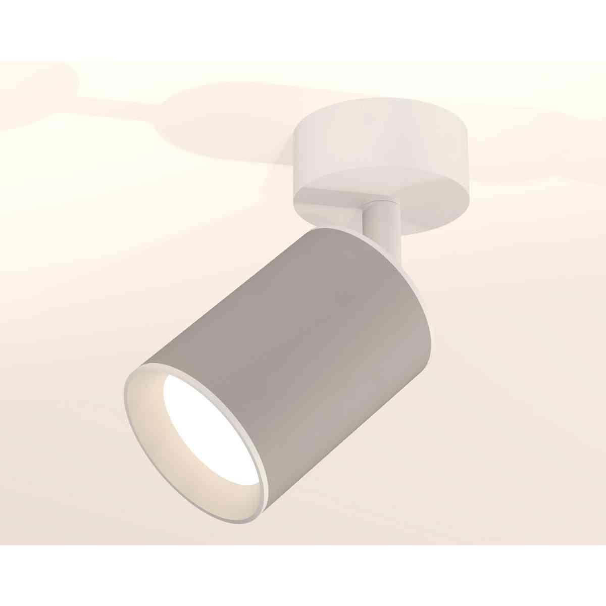 фото комплект накладного светильника ambrella light techno spot xm6314001 sgr/swh серый песок/белый песок (a2202, c6314, n6101) | 220svet.ru