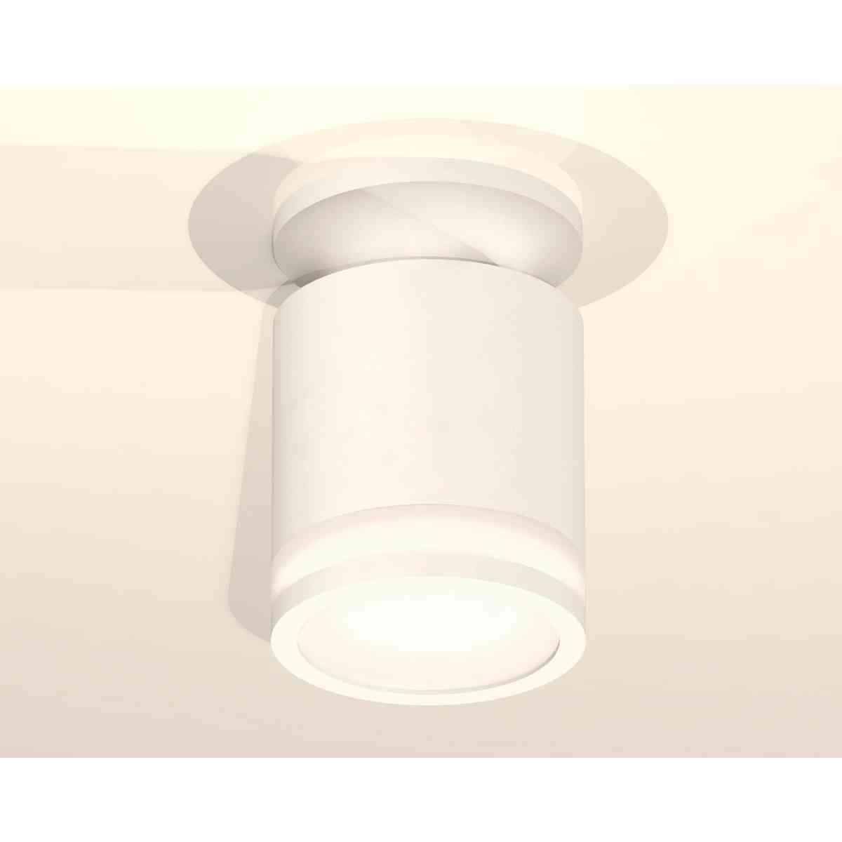 фото комплект накладного светильника ambrella light techno spot xs7401064 swh/fr белый песок/белый матовый (n7925, c7401, n7120) | 220svet.ru