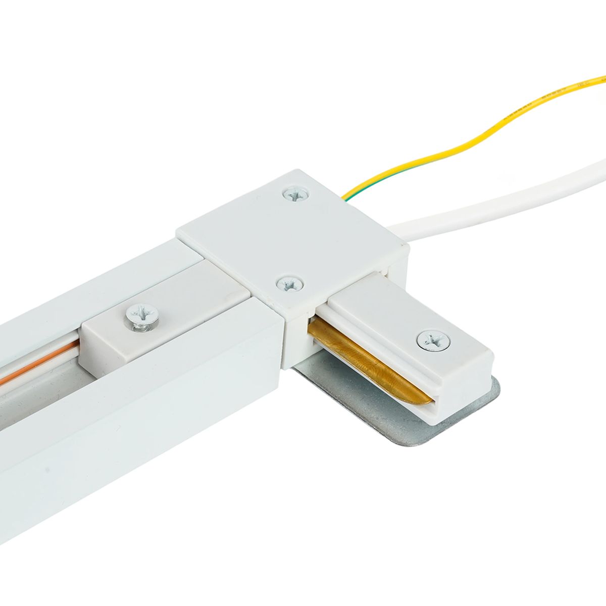 фото коннектор угловой для шинопровода с проводом feron ld1021c для cab1007 52153 | 220svet.ru