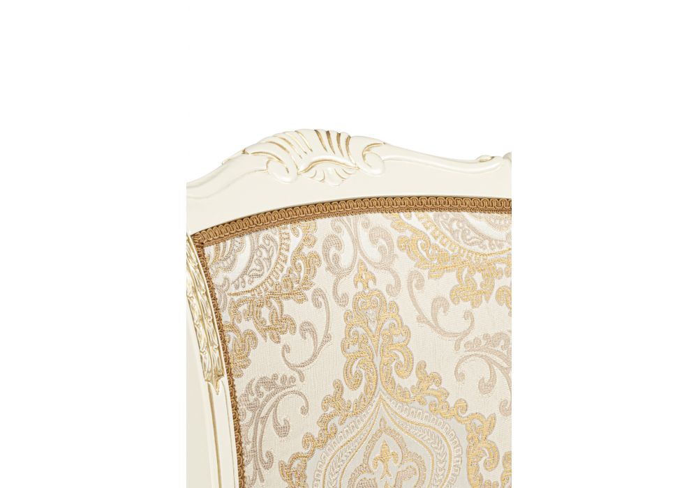 фото стул деревянный woodville керия слоновая кость / золото патина 621205 | 220svet.ru