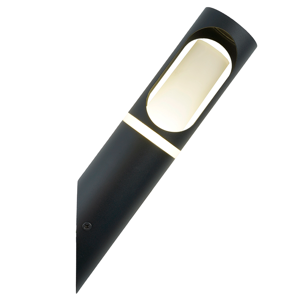 фото светильник садово-парковый feron dh1121, 15w, на стену вверх, gu10 230v, черный 51234 | 220svet.ru