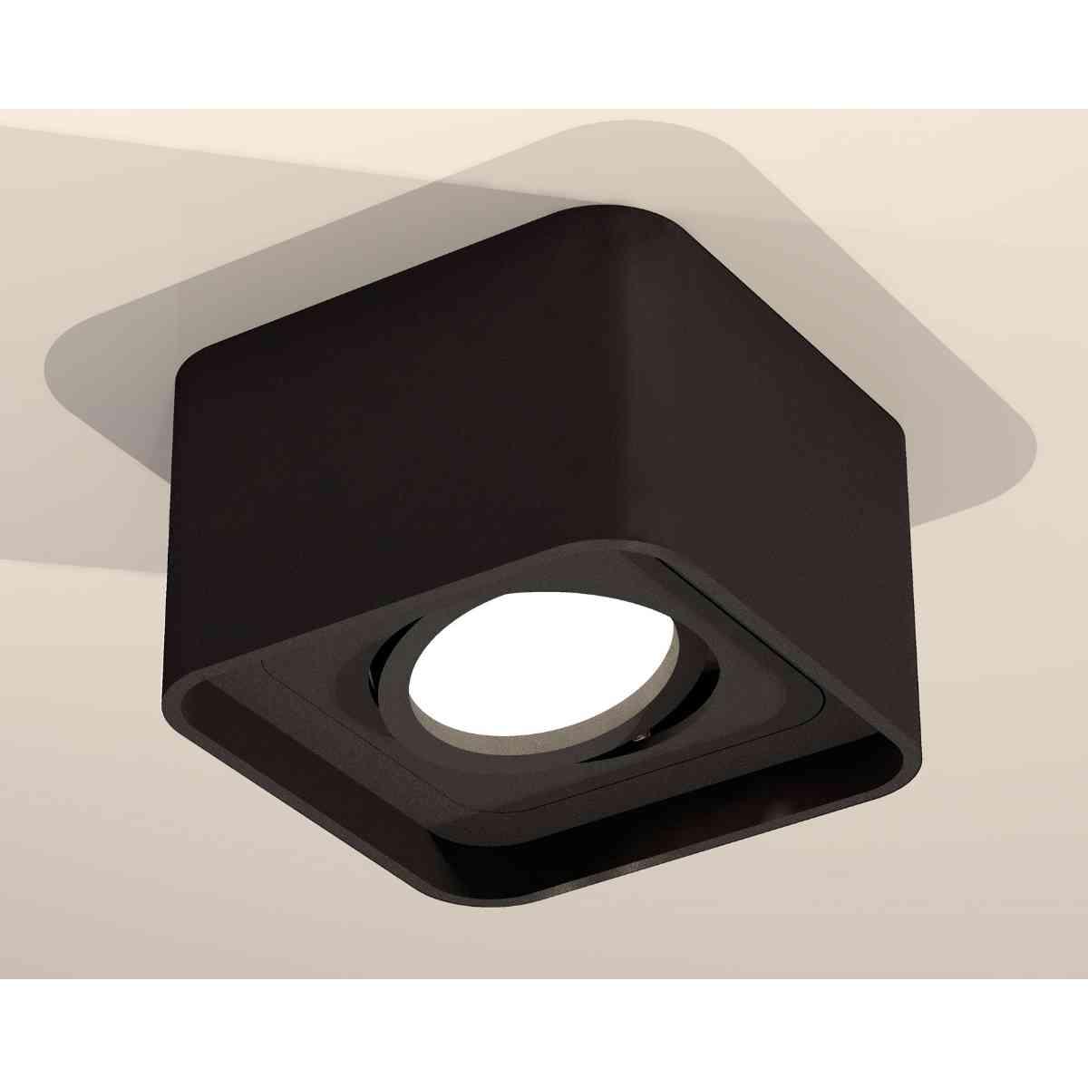 фото комплект накладного светильника ambrella light techno spot xs7833010 sbk черный песок (c7833, n7711) | 220svet.ru