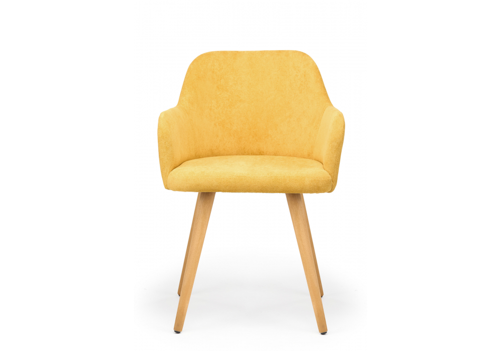 фото стул деревянный woodville инфини 360 горчичный/ светлое дерево 631756 | 220svet.ru