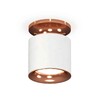 Миниатюра фото комплект накладного светильника ambrella light techno spot xs7401142 swh/ppg белый песок/золото розовое полированное (n7930, c7401, n7015) | 220svet.ru