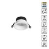 Миниатюра фото встраиваемый светодиодный светильник с переключателем цветовой температуры novotech clara 359553 белый | 220svet.ru