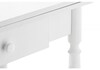 Миниатюра фото стол деревянный брентон с ящиком белый глянец | 220svet.ru