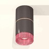 Миниатюра фото комплект накладного светильника ambrella light techno spot xs7403102 dch/pi черный хром/розовый (c7403, a2073, c7403, n7193) | 220svet.ru