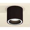 Миниатюра фото комплект накладного светильника ambrella light techno spot xs7402030 sbk черный песок (c7402, n7111) | 220svet.ru