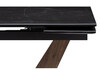Миниатюра фото стол woodville кели черный мрамор -орех кантри - черный 532394 | 220svet.ru