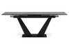 Миниатюра фото стол woodville кели 140(200)х80х76 серый мрамор / черный 532395 | 220svet.ru