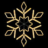 Миниатюра фото светодиодная снежинка "кристалл" ø0,8м тепло-белая, дюралайт на металлическом каркасе, ip65 ltc lc-13091 | 220svet.ru