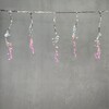 Миниатюра фото гирлянда бахрома с эффектом бегущий огонь 1,75 x 0,4 м бело-розовая 24в, 320 led, провод прозрачный силикон, ip65 ltc esi160-sh10-1wp | 220svet.ru