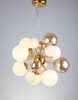 Миниатюра фото подвесная люстра lumina deco galaksida ldp 8565-10/16 gd+tea | 220svet.ru