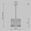 Миниатюра фото подвесной светильник maytoni shiver mod539pl-03mg | 220svet.ru