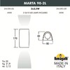 Миниатюра фото фасадный светильник fumagalli marta 90-2l  2a4.000.000.axu2l | 220svet.ru