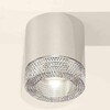Миниатюра фото комплект накладного светильника ambrella light techno spot xs7405004 psl/cl серебро полированное/прозрачный (c7405, n7191) | 220svet.ru