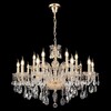 Миниатюра фото подвесная люстра crystal lux monica sp10+5 gold | 220svet.ru