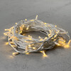 Миниатюра фото гирлянда нить 10м тепло-белая 220в 100 led провод белый каучук 2,3мм ip65 ltc eco100-8-2ww | 220svet.ru