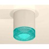 Миниатюра фото комплект накладного светильника ambrella light techno spot xs7401023 swh/bl белый песок/голубой (c7401, n7194) | 220svet.ru