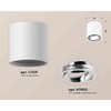 Миниатюра фото комплект накладного светильника ambrella light techno spot xs7531003 swh/psl белый песок/серебро полированное (c7531, n7003) | 220svet.ru