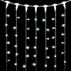Миниатюра фото гирлянда занавес 1 x 9 м белый с мерцанием 220в, 900 led, провод прозрачный пвх, ip54 ltc pcl901bl-10-2w | 220svet.ru