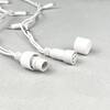 Миниатюра фото гирлянда бахрома 3,2 x 0,9 м экстра тепло-белая 220в, 168 led, провод белый каучук, ip65 ltc ll168-8-2eww | 220svet.ru