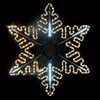Миниатюра фото светодиодная снежинка "black edition" ø0,8м тепло-белая с динамикой белого диода 24в, дюралайт на металлическом каркасе, ip65 ltc lc-13130 | 220svet.ru