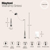 Миниатюра фото бра светодиодная maytoni sintesi p090wl-l24ch3k | 220svet.ru