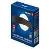 Миниатюра фото уличный настенный светодиодный светильник uniel ulu-s33a-8w/4000k ip65 black ul-00009349 | 220svet.ru