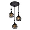 Миниатюра фото подвесная люстра reluce 03026-0.9-03 bk | 220svet.ru