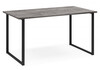 Миниатюра фото стол деревянный woodville лиман 120х80 бетон светлый / черный матовый 615153 | 220svet.ru