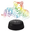 Миниатюра фото светодиодная фигура uniel uli-m508 rgb/3aa tiger family/black ul-00008403 | 220svet.ru