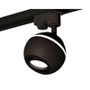 Миниатюра фото комплект трекового светильника ambrella light xt1102021 sbk/pbk черный песок/черный полированный (a2521, c1102, n7002) | 220svet.ru