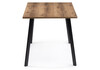 Миниатюра фото стол деревянный woodville тринити лофт 140 25 мм дуб делано темный / матовый черный 489641 | 220svet.ru