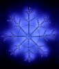 Миниатюра фото светодиодная снежинка "зимняя классика" ø1,1м синяя, дюралайт на металлическом каркасе, ip65 ltc lc-13048 | 220svet.ru