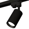 Миниатюра фото комплект трекового однофазного светильника ambrella light sbk/pbk черный песок/черный полированный xt6323003 (a2521, c6323, n6103) | 220svet.ru