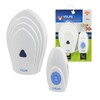 Миниатюра фото звонок беспроводной (ul-00002405) volpe udb-q029 w-r1t1-16s-80m-wh | 220svet.ru