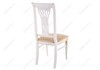 Миниатюра фото стул деревянный roy w/з молочный с патиной | 220svet.ru