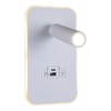 Миниатюра фото настенный светодиодный светильник reluce 86204-9.2-001kt led12w+usb wt | 220svet.ru