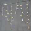 Миниатюра фото гирлянда бахрома с колпачком 3,1 x 0,5 м тепло-белая 220в, 120 led, провод прозрачный пвх, ip65 ltc pil120cap-10-2ww | 220svet.ru