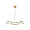 Миниатюра фото подвесной светильник loft it crystal ring 10135/800 gold | 220svet.ru