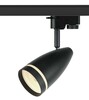 Миниатюра фото трековый светильник однофазный эра taper tr49-gu10 bk б0054162 | 220svet.ru
