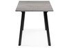 Миниатюра фото стол деревянный woodville колон лофт 120 25 мм бетон / черный матовый 489608 | 220svet.ru