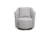 Миниатюра фото кресло verona вращающееся, букле серый orso-ser/бронза 70*77*80см garda decor verona-orso-ser-bronza | 220svet.ru