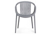 Миниатюра фото пластиковый стул woodville боркас серый 578410 | 220svet.ru
