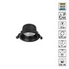 Миниатюра фото встраиваемый светодиодный светильник с переключателем цветовой температуры novotech clara 359552 черный | 220svet.ru