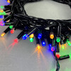 Миниатюра фото гирлянда нить с колпачком 10м разноцветная 220в, 100 led, провод черный пвх, ip65 ltc pst100cap-11-2m | 220svet.ru