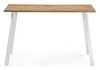 Миниатюра фото стол деревянный тринити лофт 120 25 мм дуб вотан / матовый белый | 220svet.ru