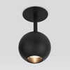 Миниатюра фото встраиваемый светодиодный спот elektrostandard ball 9926 led 12w 4200k черный a053738 | 220svet.ru